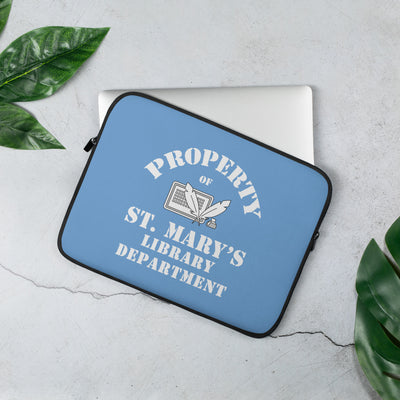 Property of St Mary's Library Department Laptop Sleeve (Europe & USA)