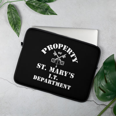 Property of St Mary's I.T. Department Laptop Sleeve (Europe & USA)