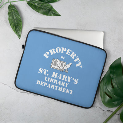 Property of St Mary's Library Department Laptop Sleeve (Europe & USA)