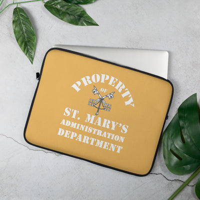 Property of St Mary's Administration Department Laptop Sleeve (Europe & USA)