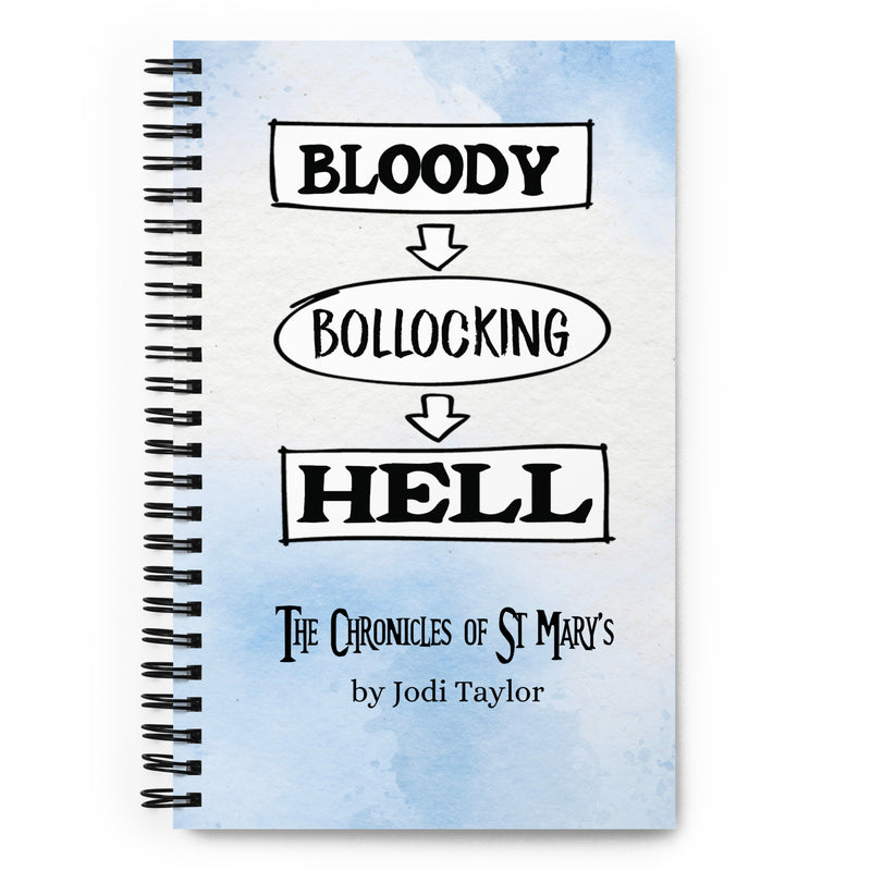Quotes Range "Bloody Bollocking Hell" Spiral Bound Notebook (Europe & USA)