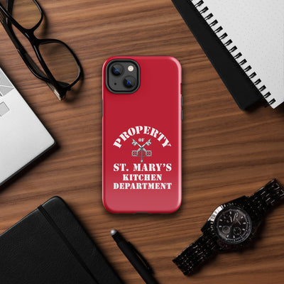 Property of St Mary's Kitchen Department Tough Case for iPhone® (UK, Europe, USA, Canada, Australia, and New Zealand)
