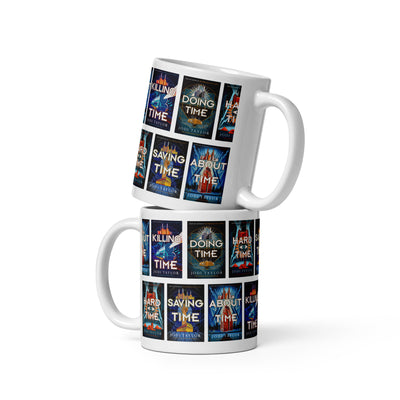 The Time Police Cover Collection Mug available in three sizes (UK, Europe, USA, Canada, Australia)