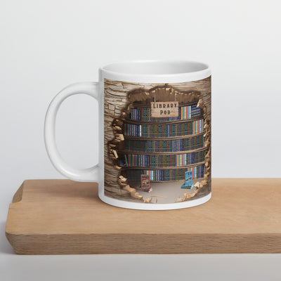 The Library Pod Mug - available in three sizes (UK, Europe, USA, Canada, Australia)