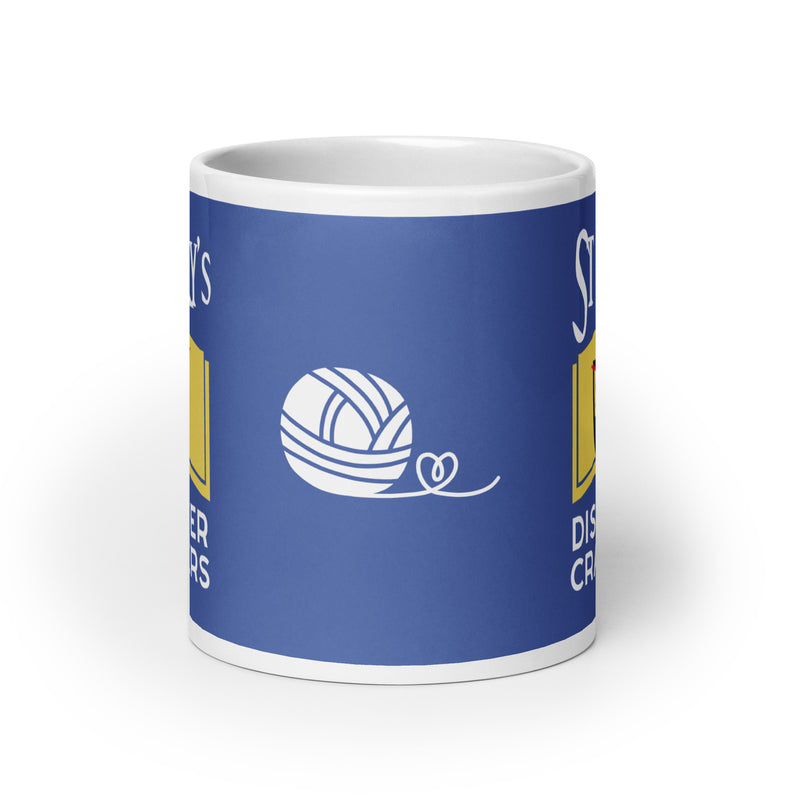 St Mary’s Disaster Crafters mug available in 3 sizes (UK, Europe, USA, Canada, Australia)