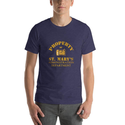 Property of St Mary's Adminstration Department Unisex Jersey Short Sleeve Tee (USA) - Jodi Taylor Books